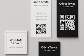 design minimalist, vertical or square business cards