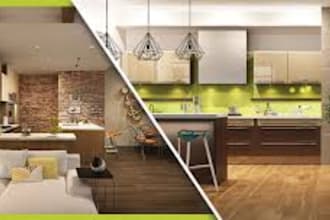 design 3d architectural interior exterior house rendering visualization kitchen