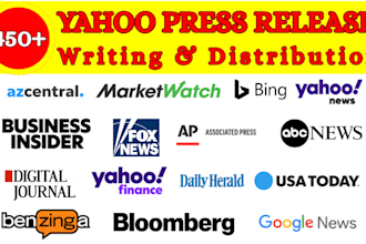 do press release distribution on yahoo finance press release writing