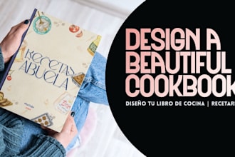 design your custom recipe book or recetario in canva