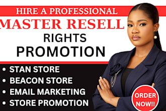promote digital product master resell rights stan store course email marketing