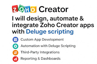 design, automate, integrate zoho creator apps with deluge scripting
