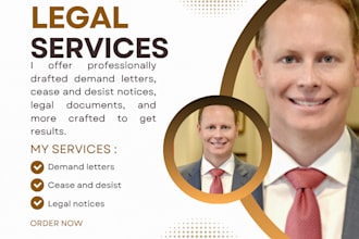 draft demand, lawsuit, or cease and desist letter