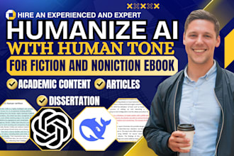 rewrite, edit, proofread, format, humanize ai chat gpt content, book and ebook