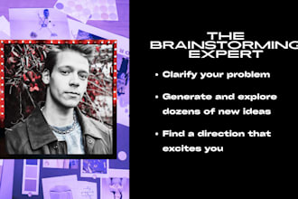 help you brainstorm creative ideas and business solutions