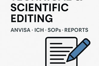 proofread and edit technical reports, sops, and regulatory documents