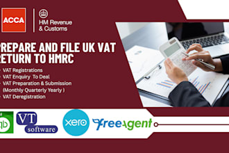 prepare and file UK vat return to hmrc