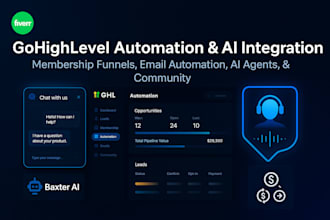 gohighlevel membership sales funnel email automation ghl ai agent ai integration