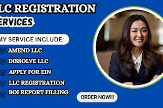 register US llc, dissolve llc, amend llc, apply for ein, close ein, boi report
