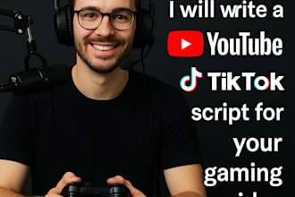 write short and powerful scripts for gaming shorts, tiktoks or video
