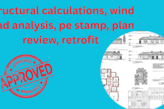 structural calculations, wind load analysis, pe stamp, plan review, retrofit