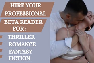 beta, alpha read thriller mystery, fantasy, psychology romance sci fiction novel