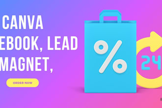 create canva ebook, lead magnet, or workbook designs