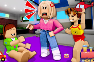 develop unique kids learning games on roblox, 2d animated explainer video,script