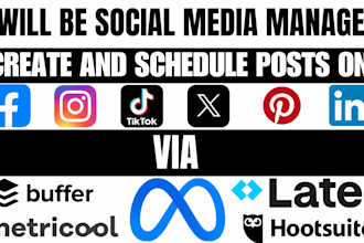 create and schedule your social media post weekly daily via buffer loomly later