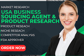 do business sourcing agent and product research in usa