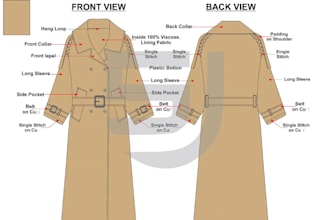 make tech pack with colorway mockups, spec sheet fashion and flat sketches