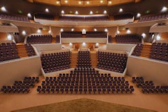 deliver realistic 3d auditorium and stage design for your events and conferences