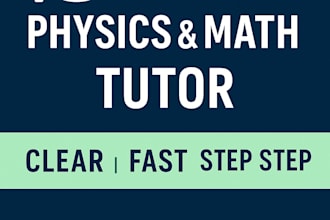 be your expert physics and mathematics tutor with step by step guidance