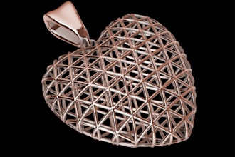 create, repair, custom 3d jewelry lattice model, stl file, 3d jewelry animation
