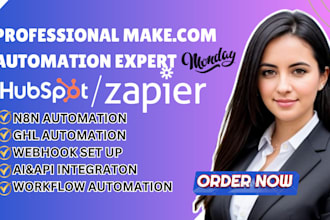 set up custom workflow automation with make com, n8n, zapier, ghl