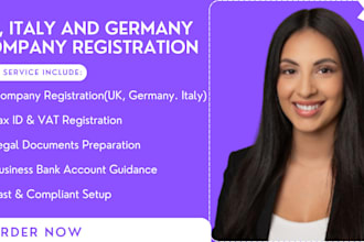 do uk, italy and germany company registration for you