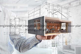 engineering plan new jersey washington new york floor plan framing plan pe stamp