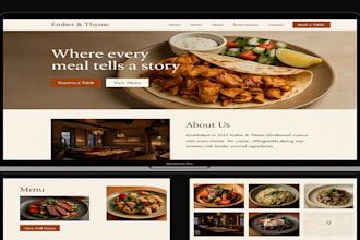 create a beautiful and responsive website for your restaurant, cafe