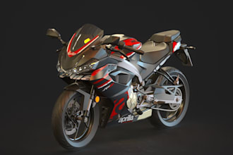 3d motorcycle model,bodyparts,sculpt3d fairing,engine,rc model,blend,fbx,stl,glb