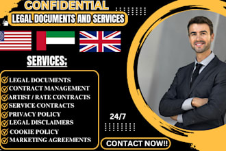 draft your legal contracts, legal writing and agreements, terms and conditions