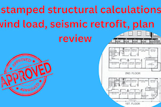 pe stamped structural calculations, wind load, seismic retrofit, plan review