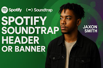 design a custom spotify banner and soundtrap header