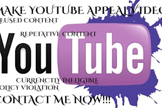 create a winning youtube appeal video for monetization or suspension issues