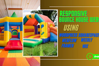 build a modern bounce house, party, or inflatable rental website