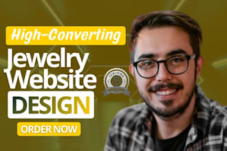 design eye catching jewelry website, jewelry store design, ring jewelry website