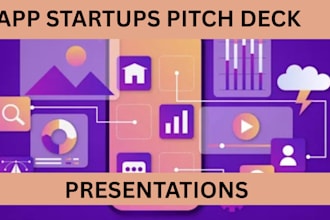 design an investor ready UK USA ca asia app startups pitch deck presentation