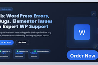 fix wordpress errors, bugs, elementor issues, and provide expert wp support