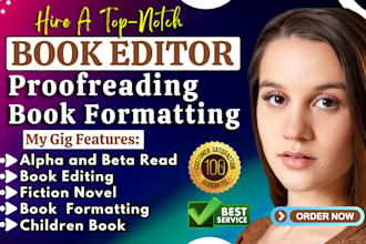 alpha beta proofread edit, format fiction novel non fiction children book editor