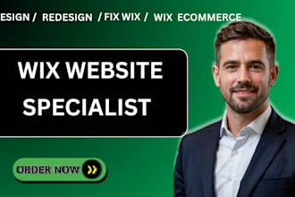 design wix website fix wix studio website redesign wix website development
