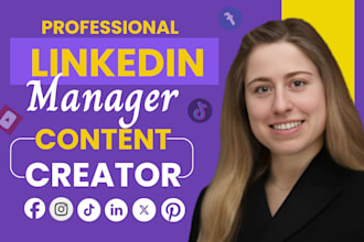 be your monthly linkedin manager, content creator and growth strategist