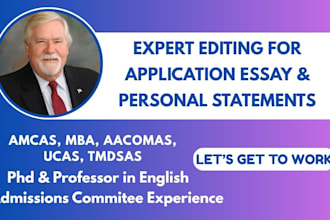 proofread and edit your personal statement college application and resume