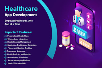 build ai symptoms checker app, healthcare provider   app, virtual ai assistant