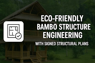 eco friendly bamboo structural plans with engineers stamp pe se certified