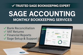 do professional sage bookkeeping vat returns and bank reconciliation
