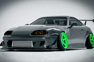custom 3d car parts model, widebody kits, any car accessories for 3d printable