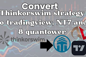 convert thinkorswim strategy  to tradingview, nt7 and 8 quantower