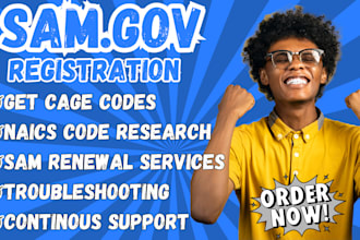register your business on sam gov,obtain uei,get cage codes,naics code research