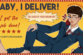 draw a portrait of your character in a manhwa anime style