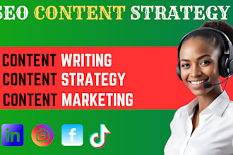 write SEO content, develop content strategy, and market your brand
