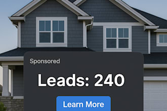 run targeted facebook ads to generate real estate leads for property listing